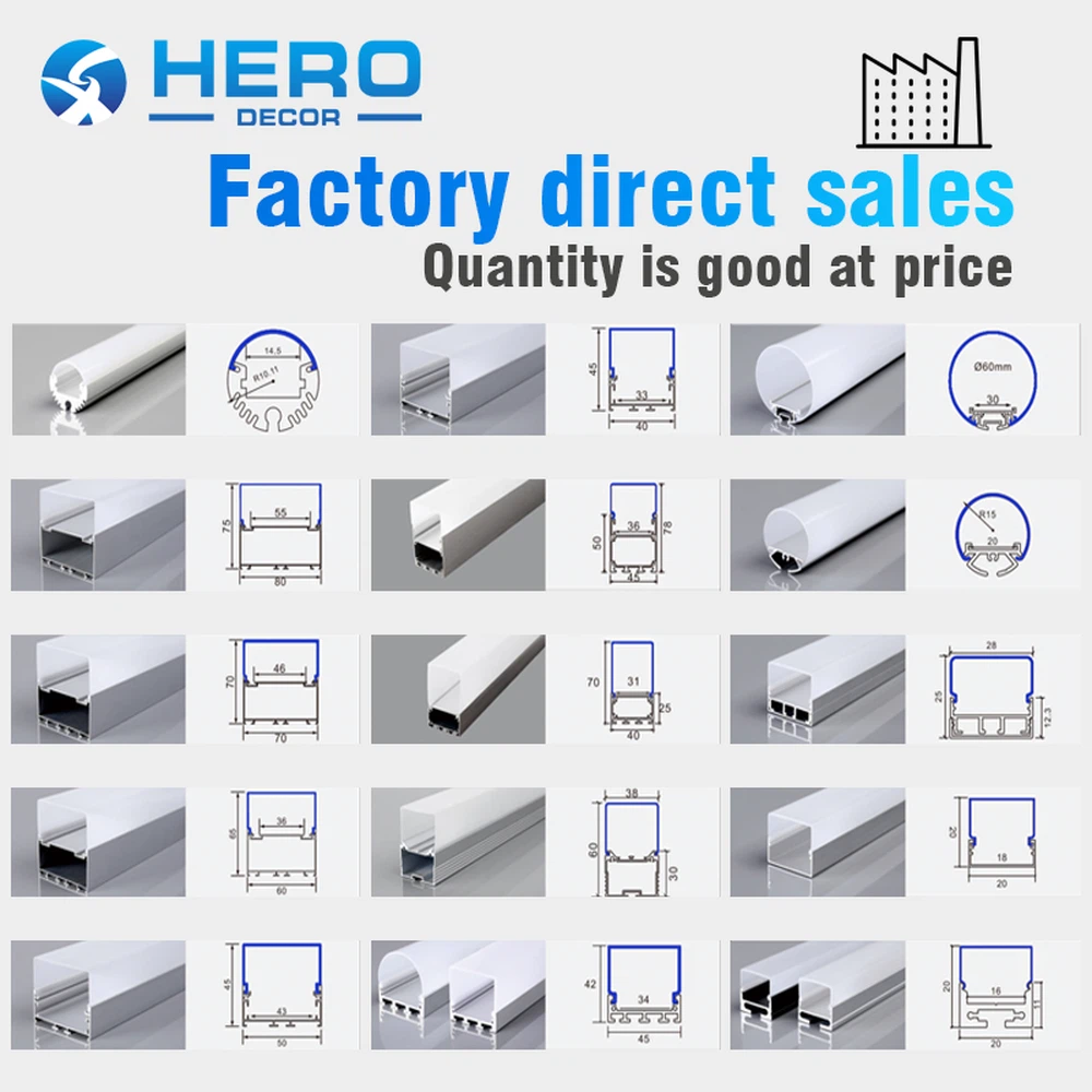 Wide Aluminum LED Profile Models and Drawings Wide Aluminum LED Profile Models and Drawings